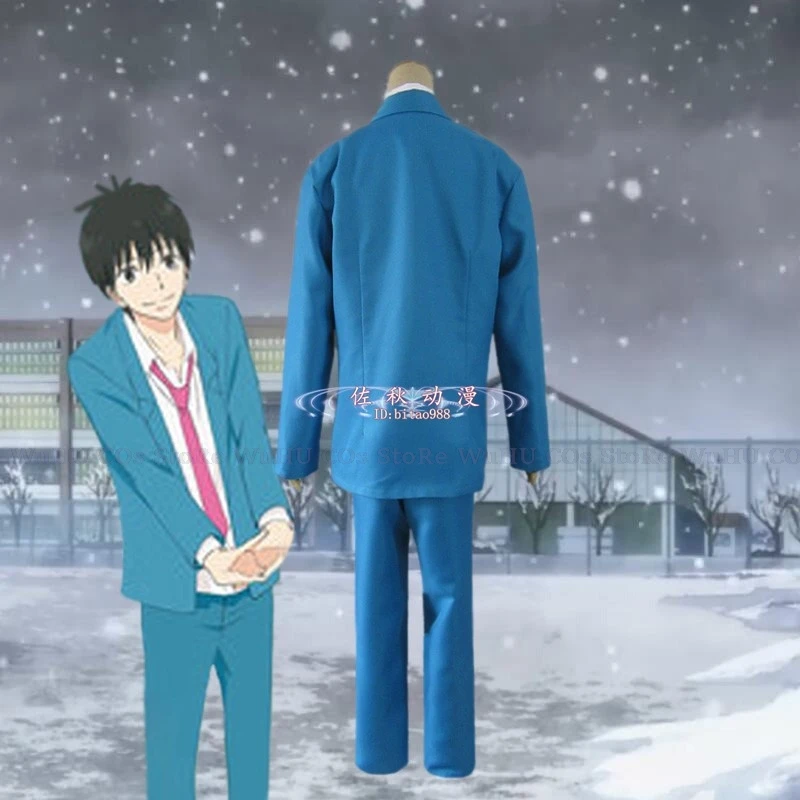 Anime Kimi Ni Todoke From Me To You Kazehaya Shouta Cosplay Wig Men High School Uniform Blue Suit Adult Men Halloween Roleplay