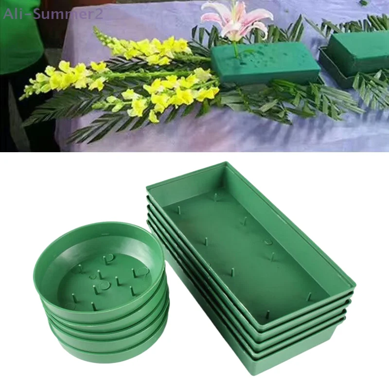Blumenschaumtablett, Blumenarrangement, dekorative Vase, Blumenschale, Behälter, Blumenschlamm, Befestigungsplatte, Hochzeit, Gang, Blumen, Party