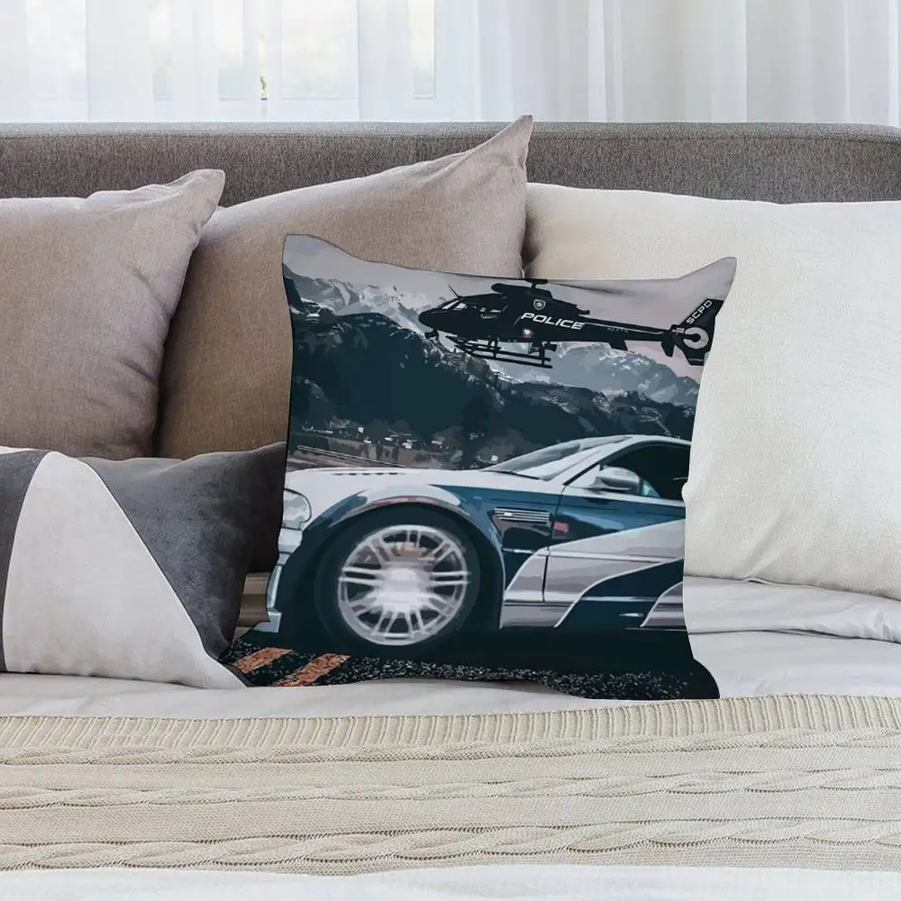 فيلم F-Fast وF-Furious كيس وسادة السيارة قصيرة أفخم الوجهين طباعة ساحة رمي وسادة تغطي أريكة وسادة المنزل ديكور #2