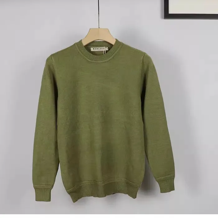 

New 2025 Men's Casual Knitted Sweater round Ne Color Vintage Warm Base irt Trendy Autumn Winter Faion Leisure Sle
