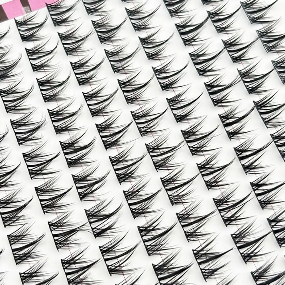 새로운 9-13mm 가짜 속눈썹 10 행 DIY 애니메이션 속눈썹 블랙/브라운 빅 찐 롤 속눈썹