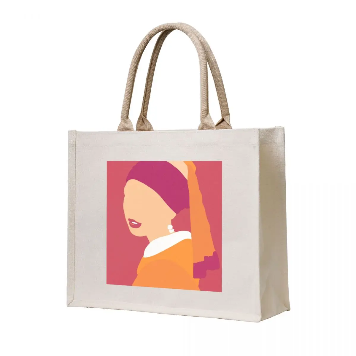 

Sunrise Girl With A Pearl Earring Tote Bag hand bag female bag Customizable tote tote bags men