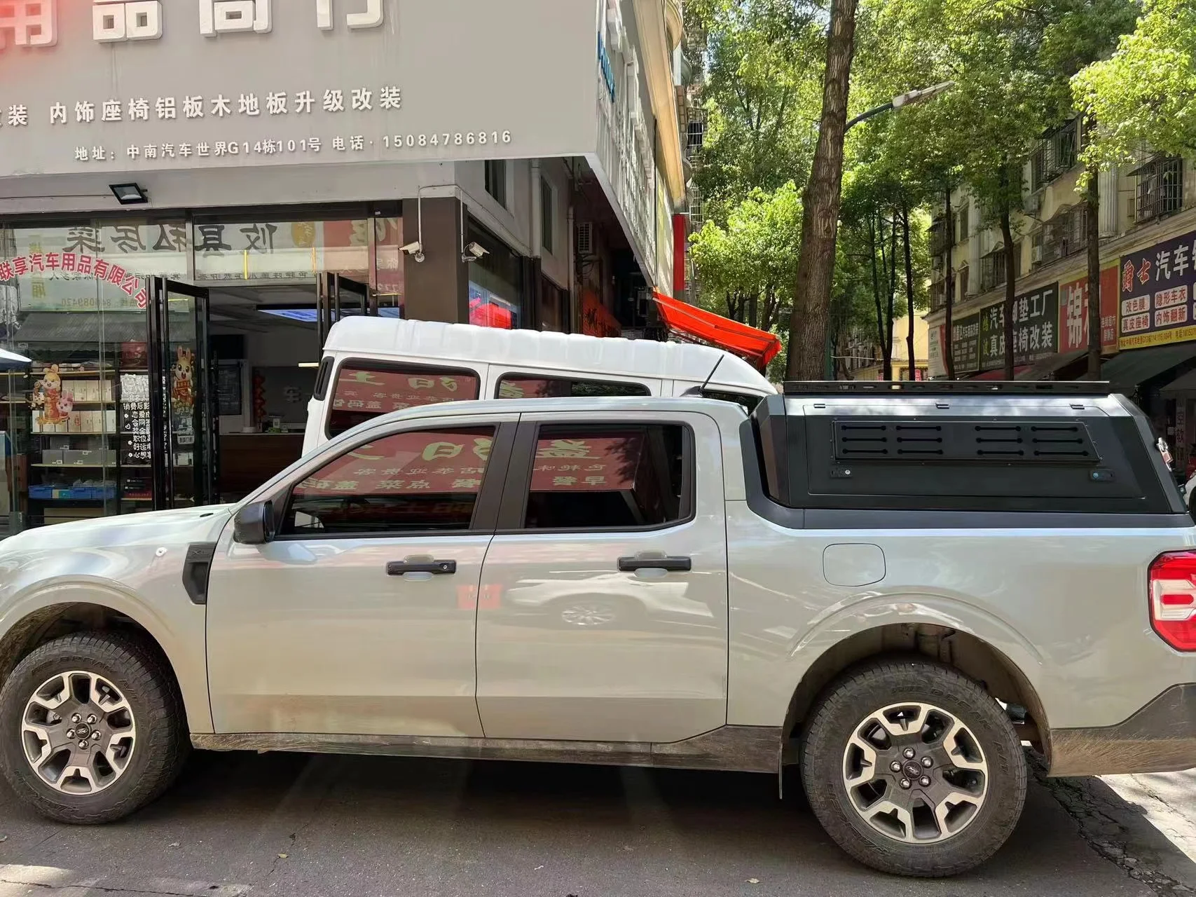 

Deluxe Waterproof Pickup Canopy Camper Shell Truck Topper for Ford Maverick