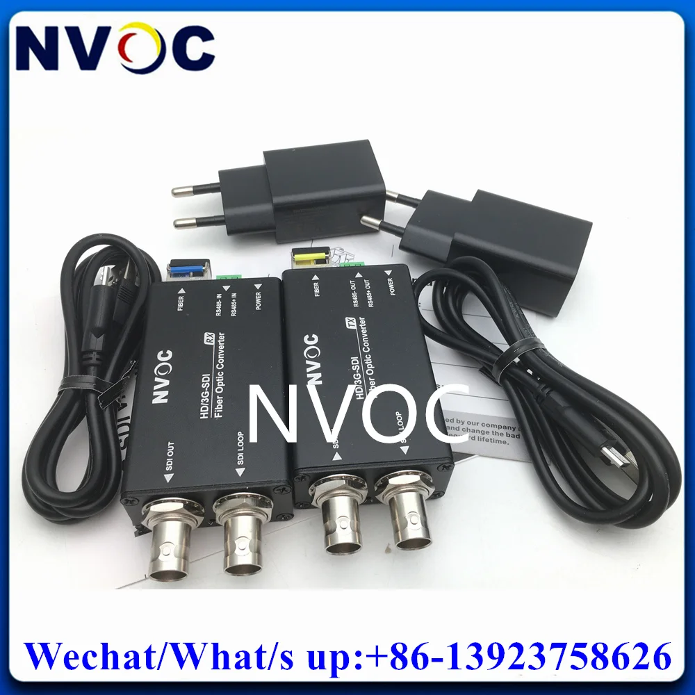 1Ch Mini HD-SDI to Fiber Converter with Tally and loopout SMF LC Fiber Connector 20KM 1920*1080P@30Hz Without Clock Recovery