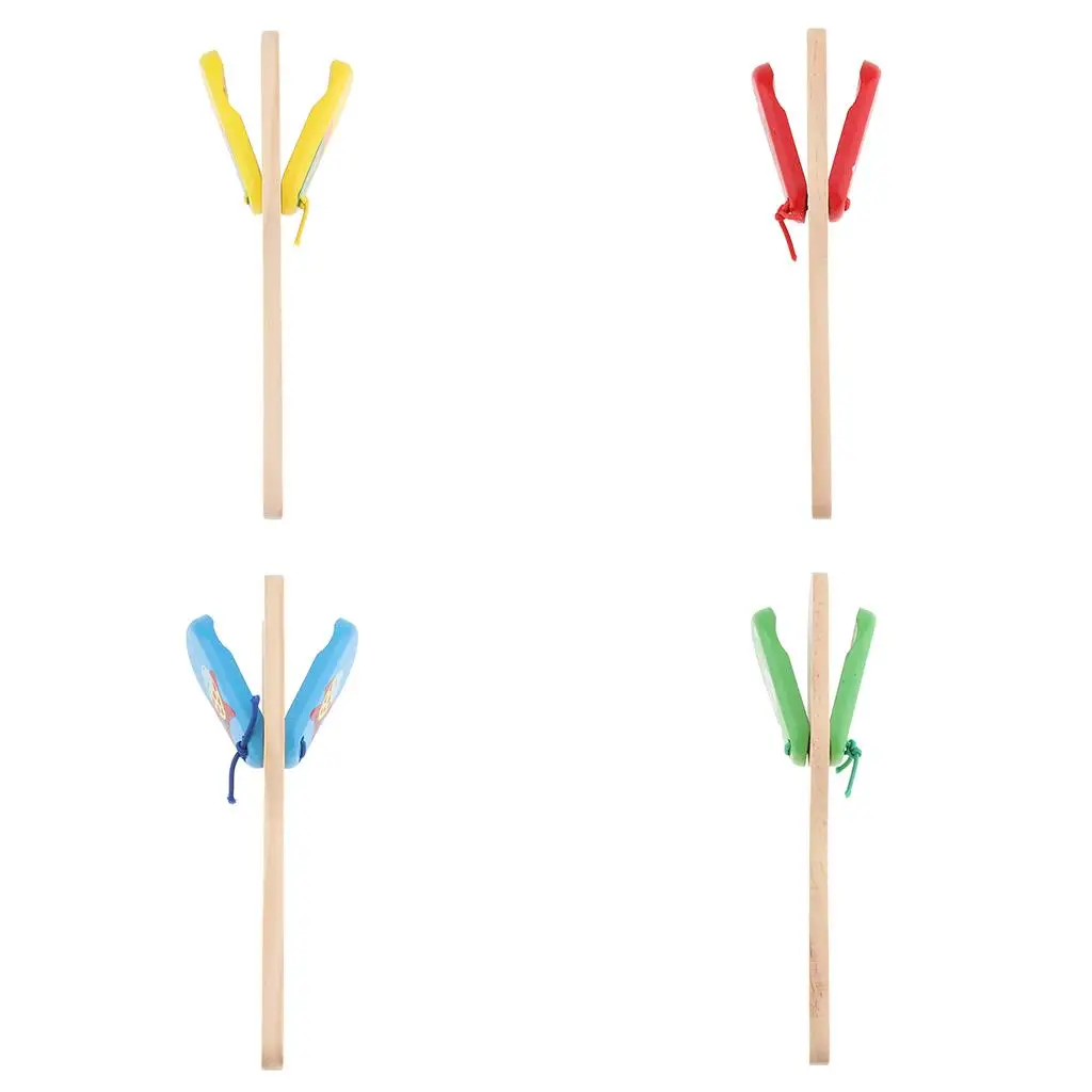 مقبض خشبي صنجات أداة قرع موسيقية وسائل تعليمية