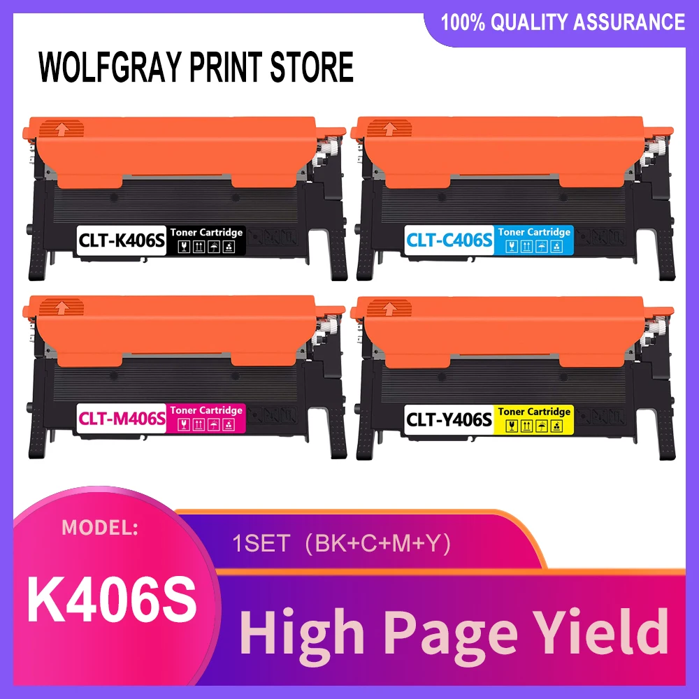 CLT 406S CLT-K406S CLT-406S CLT-406 406 compatible toner Cartridge for Samsung CLP-360 CLP-362 CLP-363 CLP-364 CLP365 365W 366W