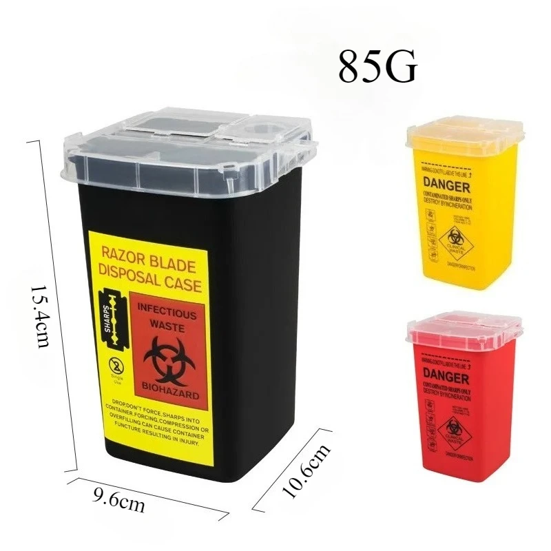 Large Capacity Tattoo Sharps Container, Professional Needle Waste Bin Disposal Box for Tattoo Studio Daily Use