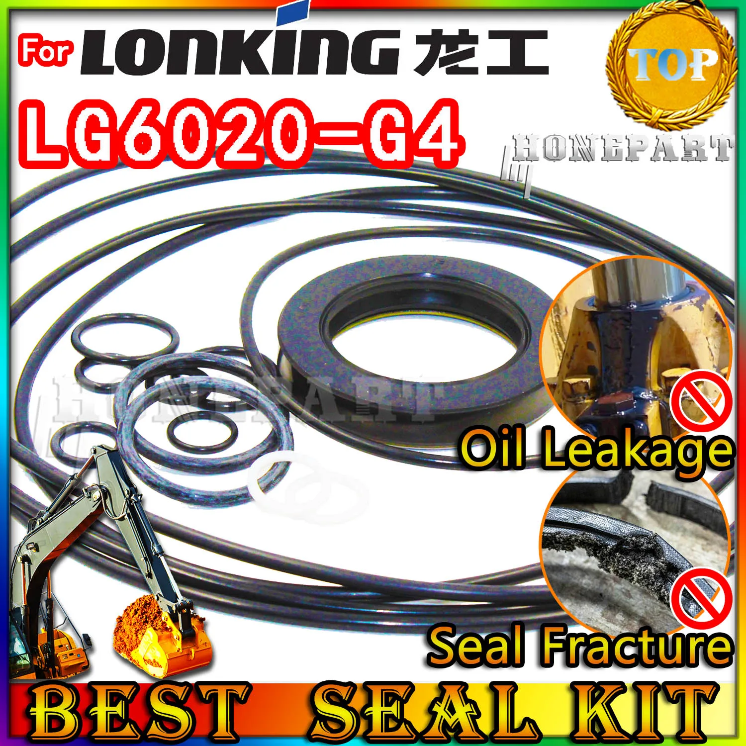 

For Lonking LG6020-G4 Excavator Oil Seal Repair Kit LG6020 G4 Spovel Hammer Construction Tool Set Pack Heavy Master Excavating