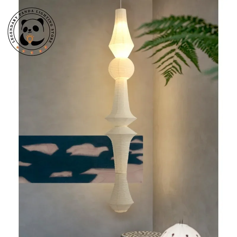 

Japanese Design Akari Noguchi Yong Pendant Lights LED E27 Wabi-sabi Modern Hanging Lamp for Living Room Sofas Home Decor Bedroom