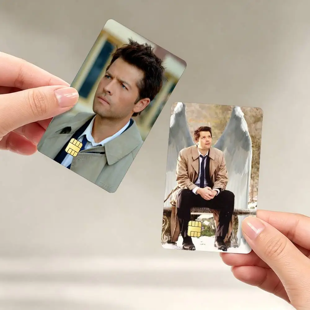 Misha Collins Supernatural Castiel Sticker Film Tape Skin for Credit Card Debit Card Waterproof Stickers