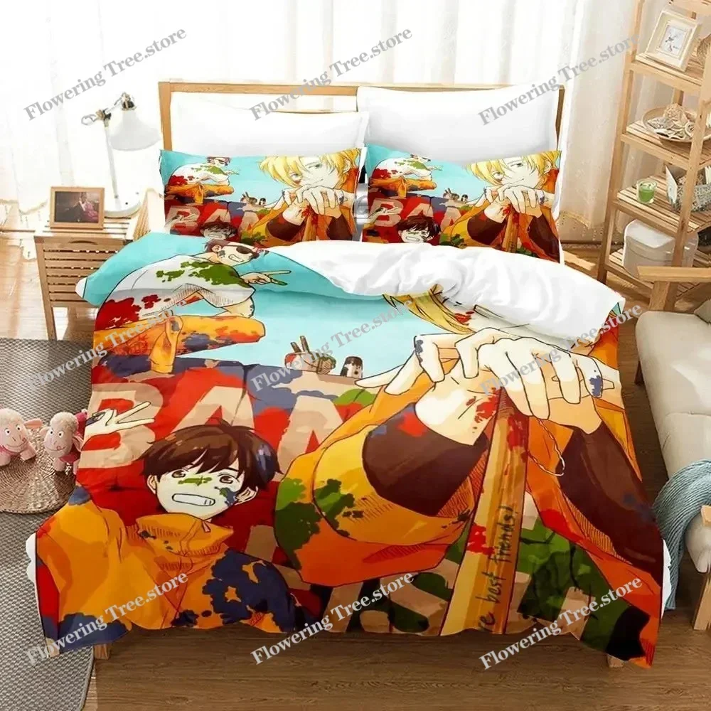 

Anime Banana Fish Bedding Set Duvet Cover Bed Set Quilt Cover Pillowcase Comforter king Queen Size Boys Adult Bedding Set029
