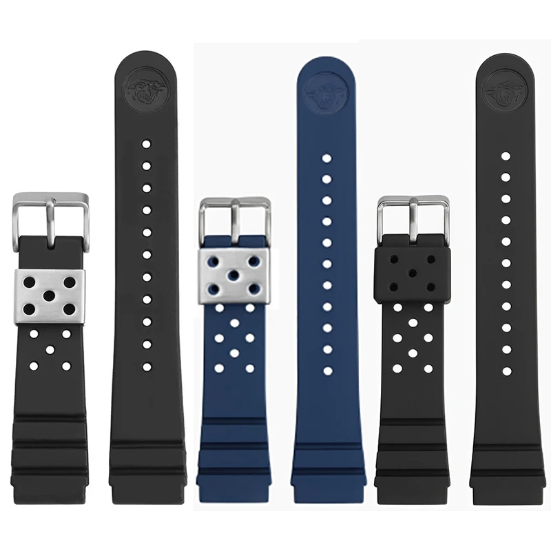 

22mm Silicone Watch Band for Seiko NO.5 SRP601J1 SRP599J1 SRP605J2 SRPD63 SKX007 SKX009 Men Sports Waterproof Rubber Watchband