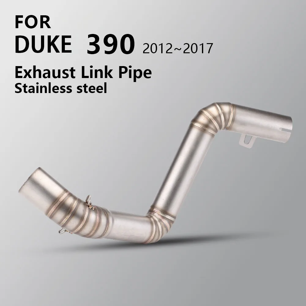 

Slip On For DUKE390 DUKE 125 250 390 2012-2017 Motorcycle Exhaust Titanium Middle Link Pipe Connect 51mm Muffler Escape