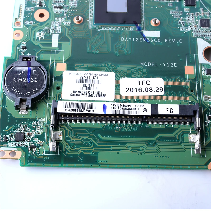 Imagem -05 - Placa-mãe para hp Notebook Mainboard 15-f 17-f 789244501 787484-501 Sr1yw Pentium N3540 Notebook Day12emb6c0