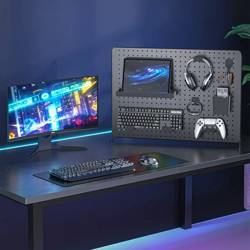 Desktop Storage Pegboard Keyboard Controller Vertical Storage Board Headphone Tablet Display Boards Esports Supplies Organizer