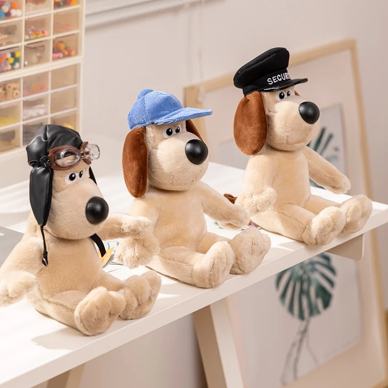 Oryginał z tagami Wallace&Gromit Pluszowe zabawki Anime Wallace Pluszowy pies Szczeniak Wypchane lalki Kawaii Wystrój domu Prezent urodzinowy