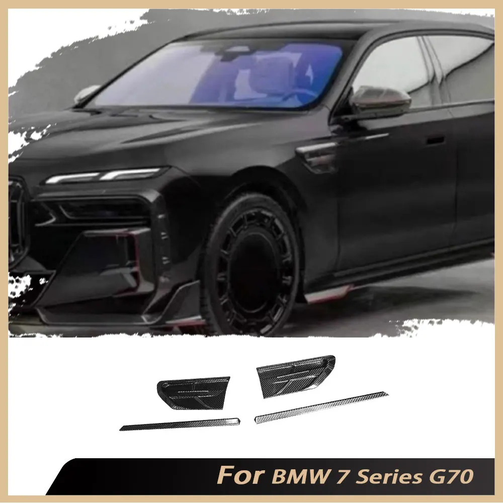 

Real Carbon Fiber Front Bumper Splitters Apron for BMW 7 Series G70 2023+ Car Body kit Exterior Tuning Accessories