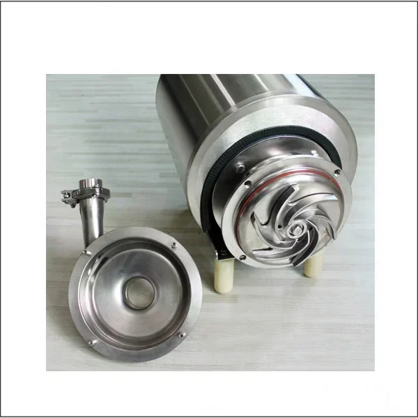 Food Grade Horizontal open impeller centrifugal liquid transfer sanitary centrifugal pump for water milk beverage