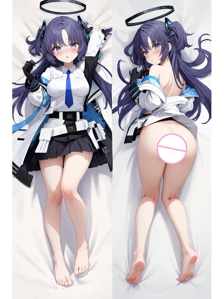 

Anime Dakimakura Pillow Case Fate Sexy and Busty Hayase Yuuka Double-Sided Halloween Decoration