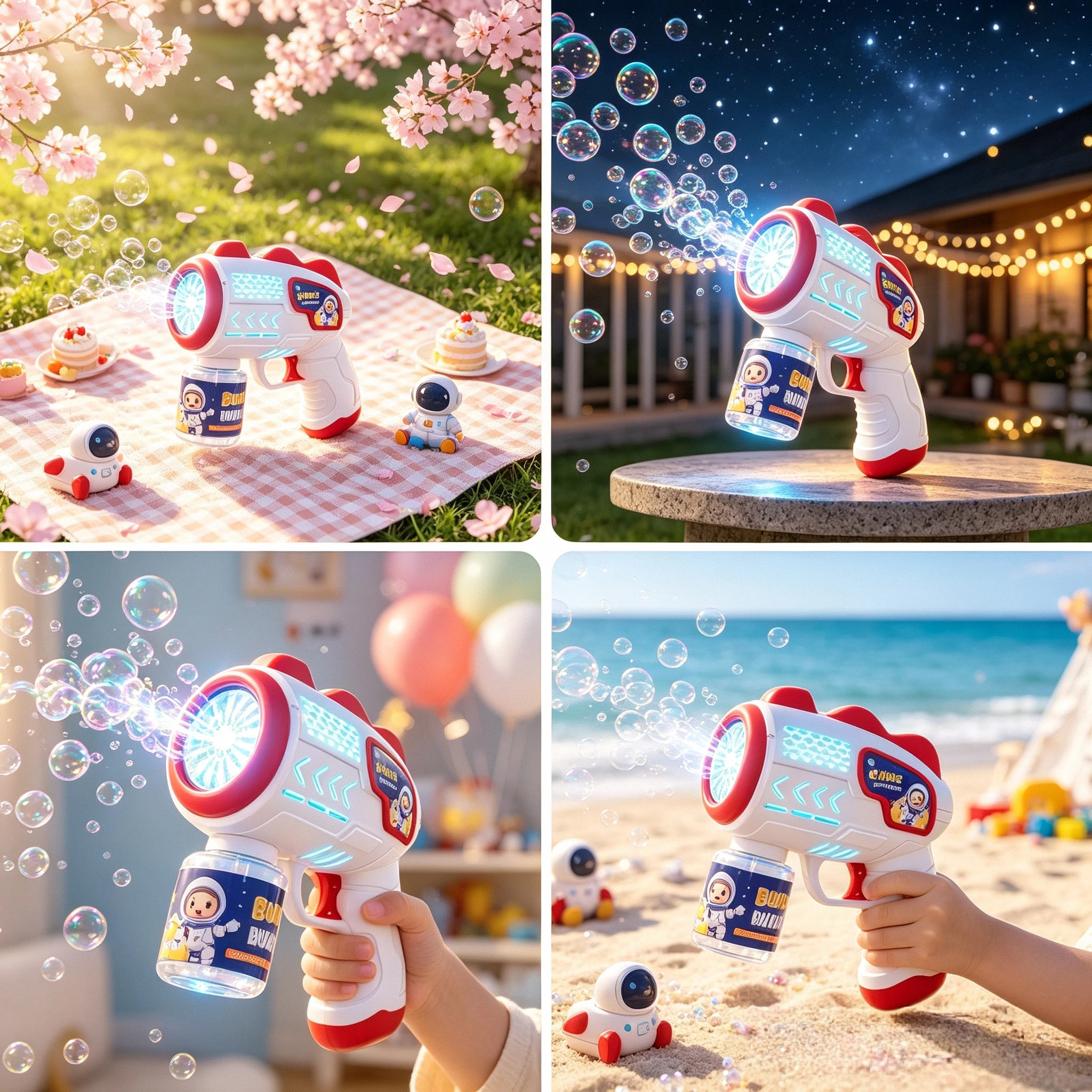 Bubble Machine, Fully Automatic Bubble Toy for Kidsren [Batteries and Bubble Liquid Not Included] Birthday Party Outdoor Activity Props Kidsren's Toys Halloween Christmas