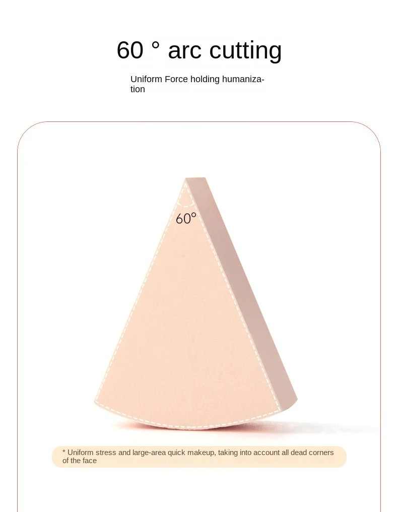 Disposable Puff Makeup Sponge Block Wet And Dry Use Makeup Jelly Foundation Triangle 1 Bag  15PCS