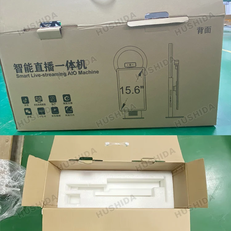 مصنع بيع معدات البث المباشر لسطح المكتب 15.6 بوصة شاشات البث المباشر لـ Tiktok youtube Facebook Periscope