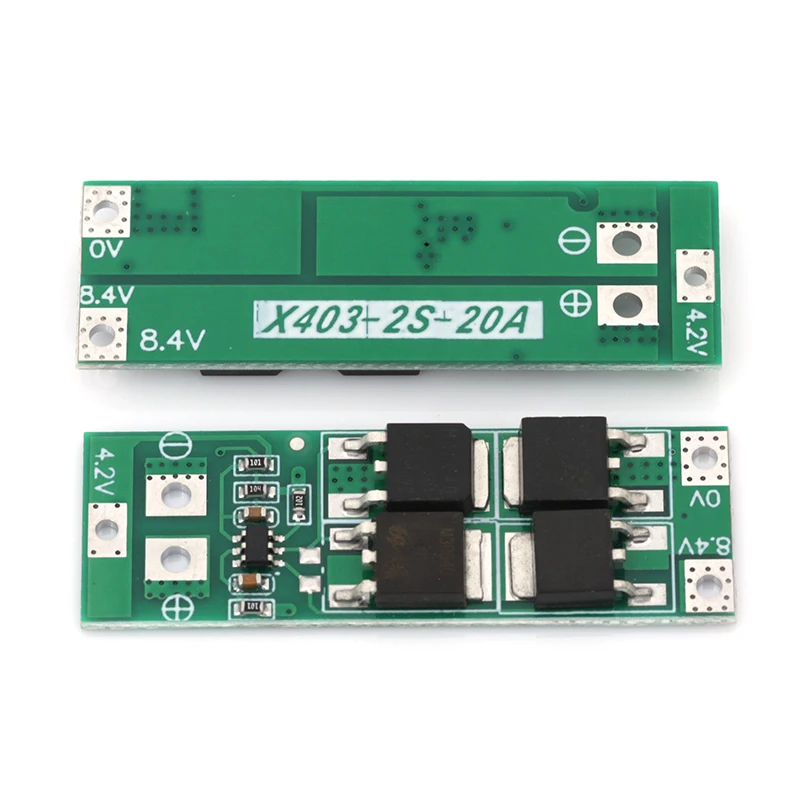 2S 20A 7.4V 8.4V 18650 Lithium Battery Protection Board/BMS Board For DIY