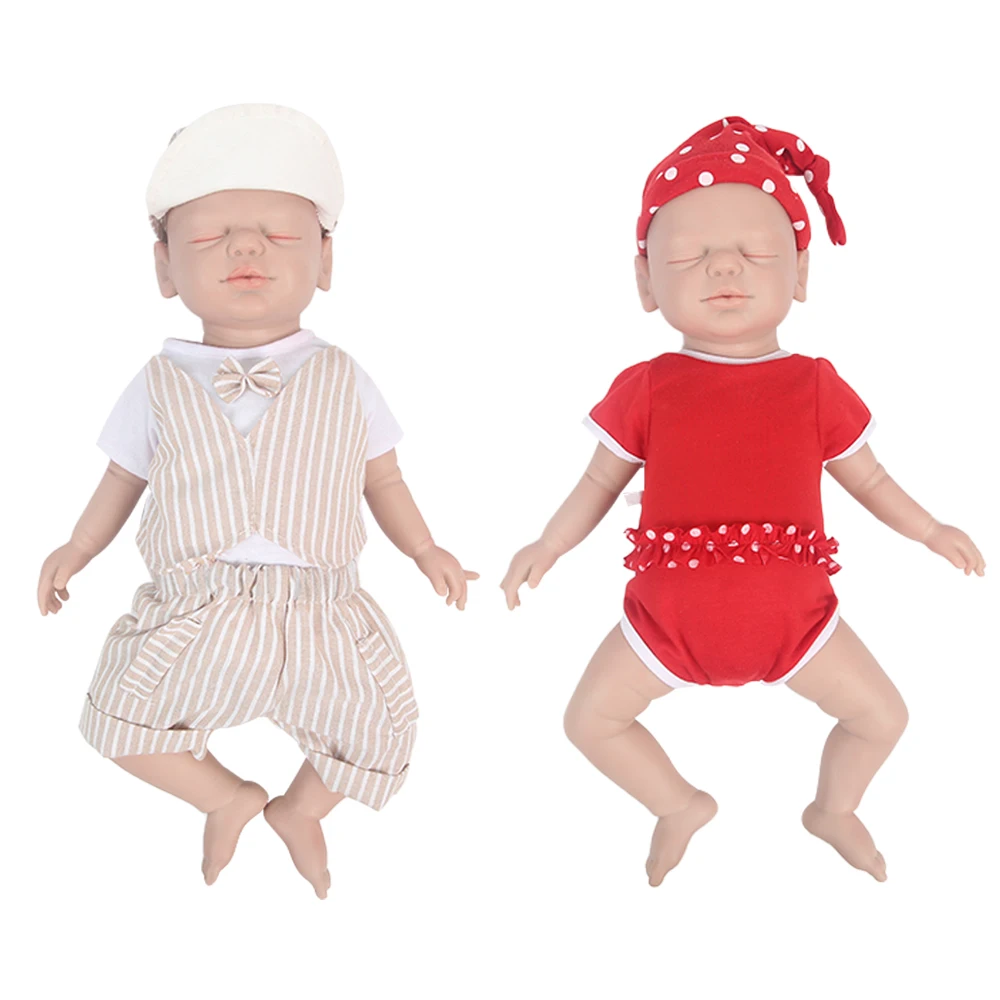 

IVITA WG1529 49cm 3.57kg 100% Full Body Silicone Reborn Baby Doll Early Education Realistic Toys for Children Christmas Gift