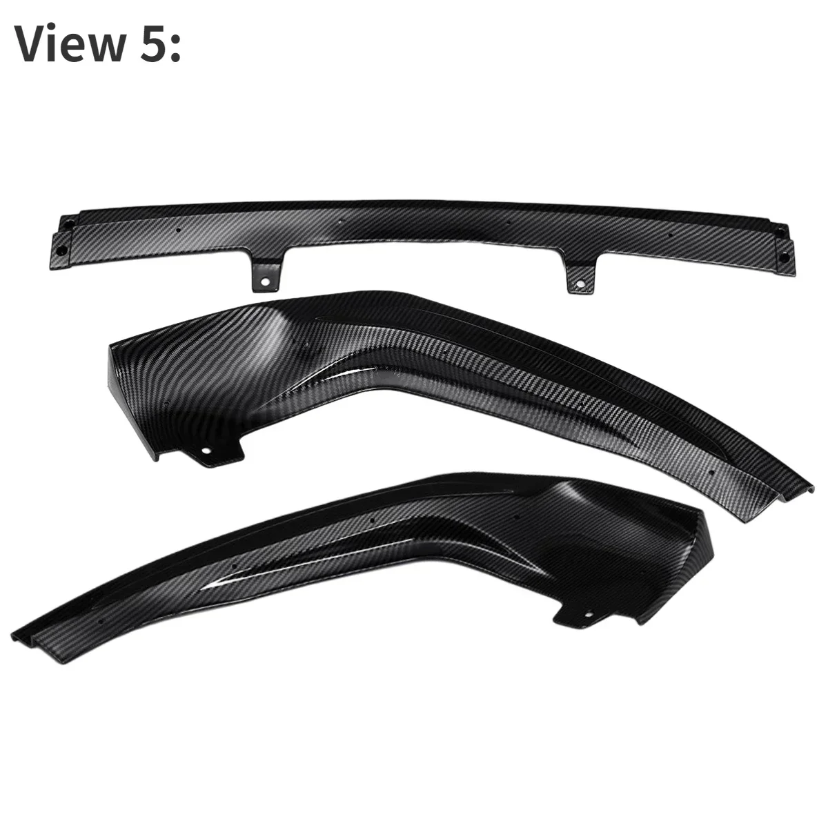 Matte Black Car Front Bumper Splitter Lip Diffuser Spoiler For Lexus IS250 350 200T 300 AWD F-Sport Style 2014-2016 Body Kit view 6