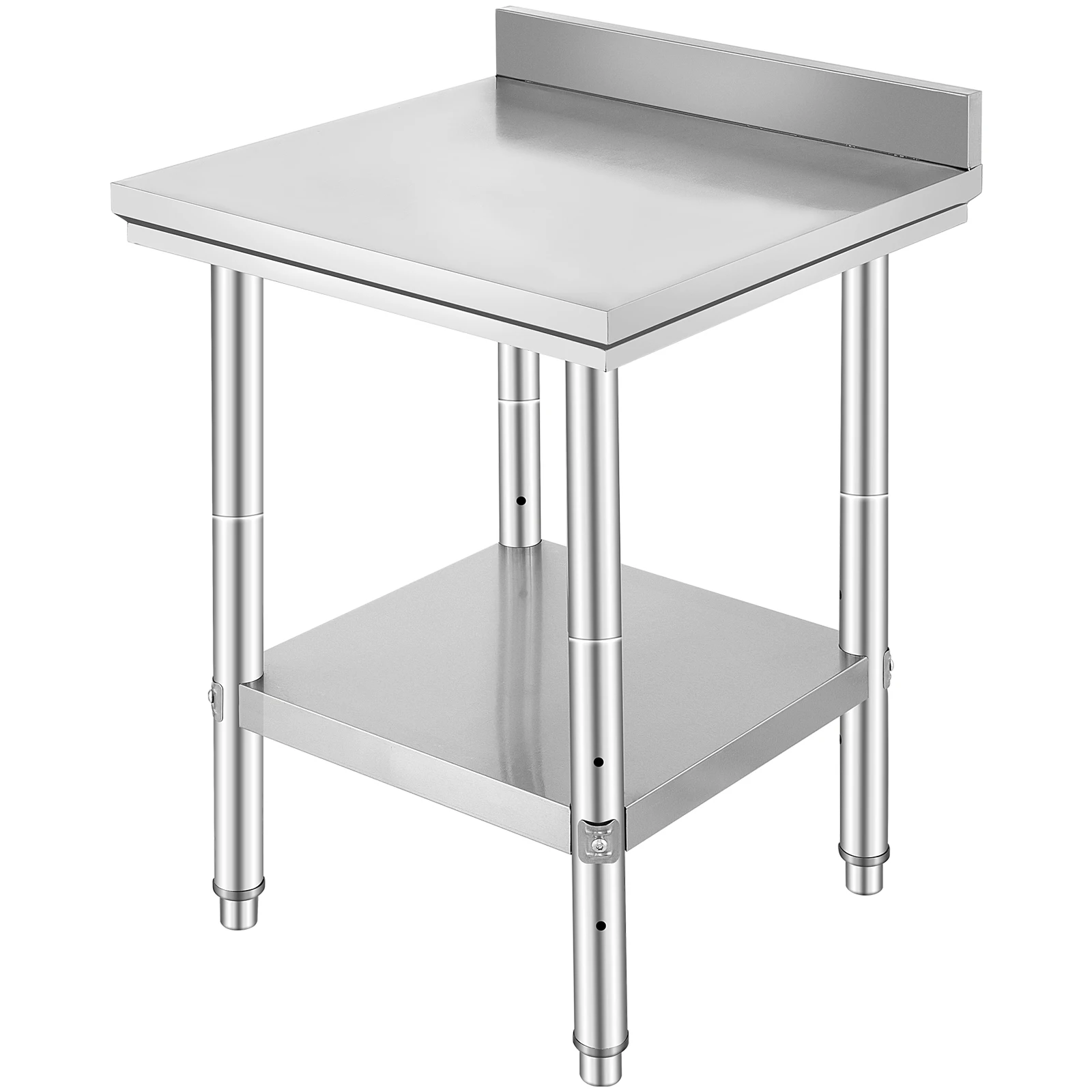 

Dinuo Kitchen Work Bench Commercial Catering Table Worktable with Undershelf Stainless Steel 330LBS 286LBS for Restaurant