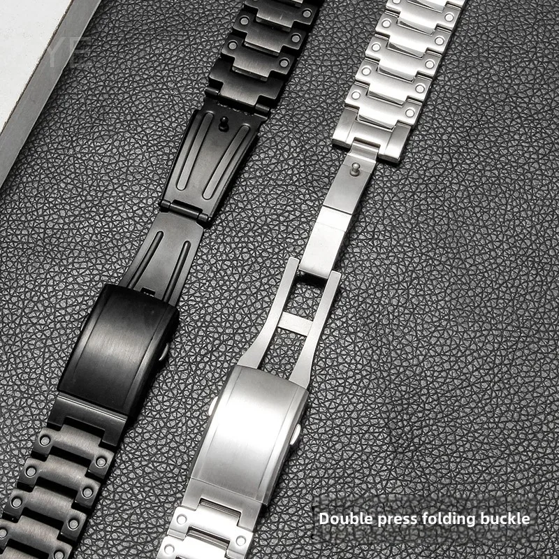 Premium Business Style Steel Watchband for Casio Edifice EFB680 Special Convex Interface 14x26mm Smooth Transparent Watch Strap