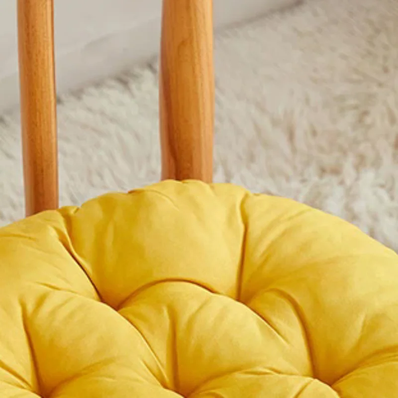 Office Chair Cushion Color Round Cushion Winter Warmth Cushion Household Dining Sofa Seat Pad Student Stool Butt Cushion