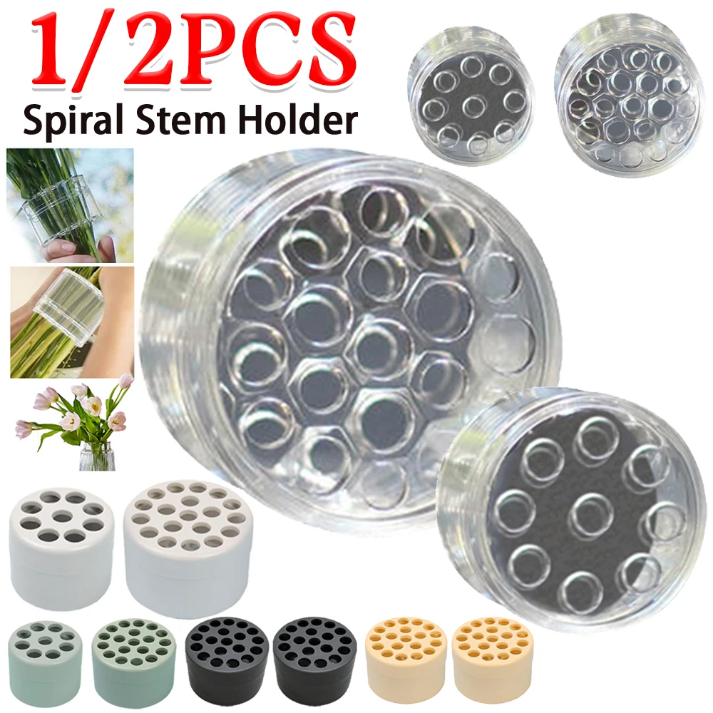 1/2 Pcs Spiral Ikebana Stem Holder Waterproof Flower Holder Spiral DIY Bouquet Twister Flower Arrangement Holder Home decoration