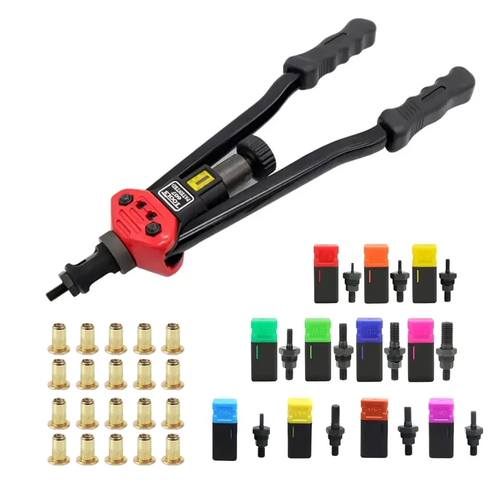 BT-607 Main Fileté Rivet Kg Outil Rivcirculation avec 110pcs Rivet Kg M3 figuré M5 M6 M8 M10 M12 1/4 10-24 5/16 3/8 Rivnut Rivet Outil