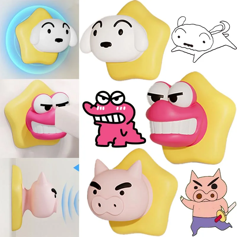 Crayon Shin-chan pare-chocs d'angle PVC poignée pare-chocs Anti-choc Protection Porte Pad créatif amélioration de l'habitat mur protecteur Pad