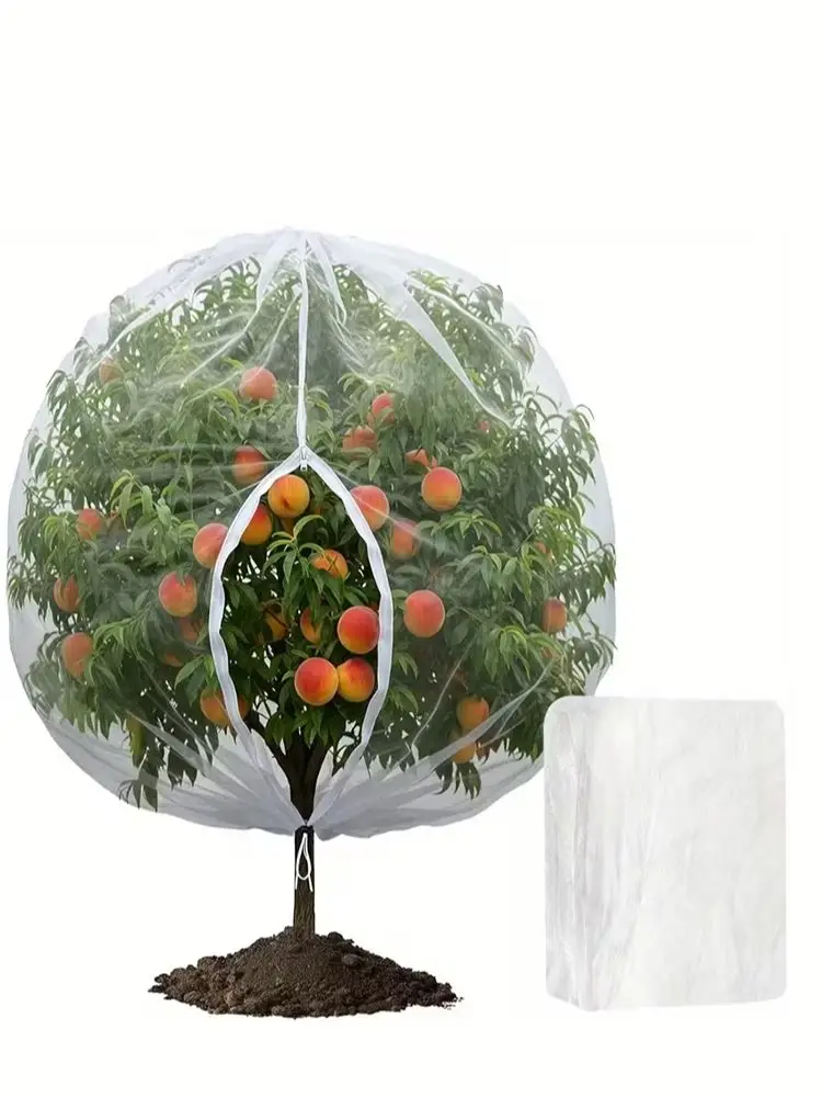 Trekkoord & Rits Fruitboombeschermingsnet Vogel- & insectenwerend tuinbedekking voor planten, bloemen & groenten - afbeelding 2