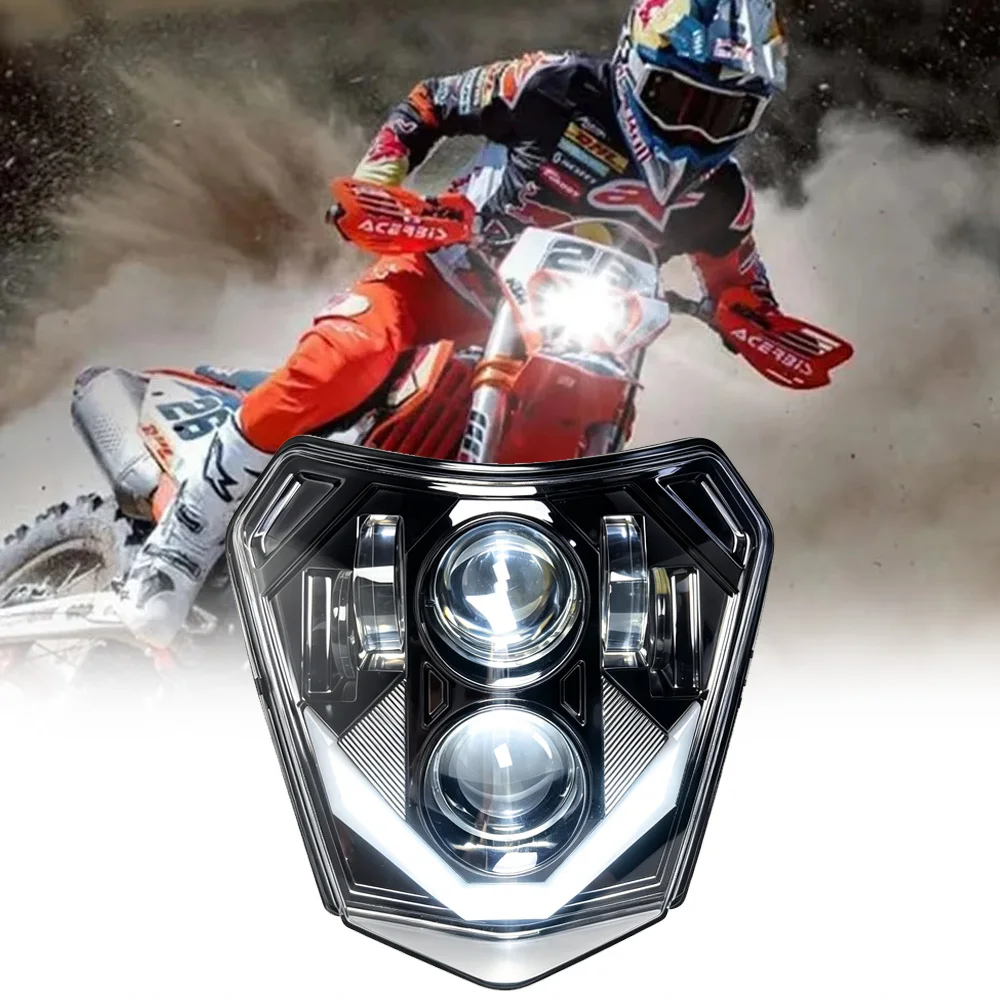 Motorcycle LED Headlight Headlamp DRL Light For KTM EXC EXCF SX SXF XC XCF XCW XCFW 125 150 250 300 350 400 450 505 525 530