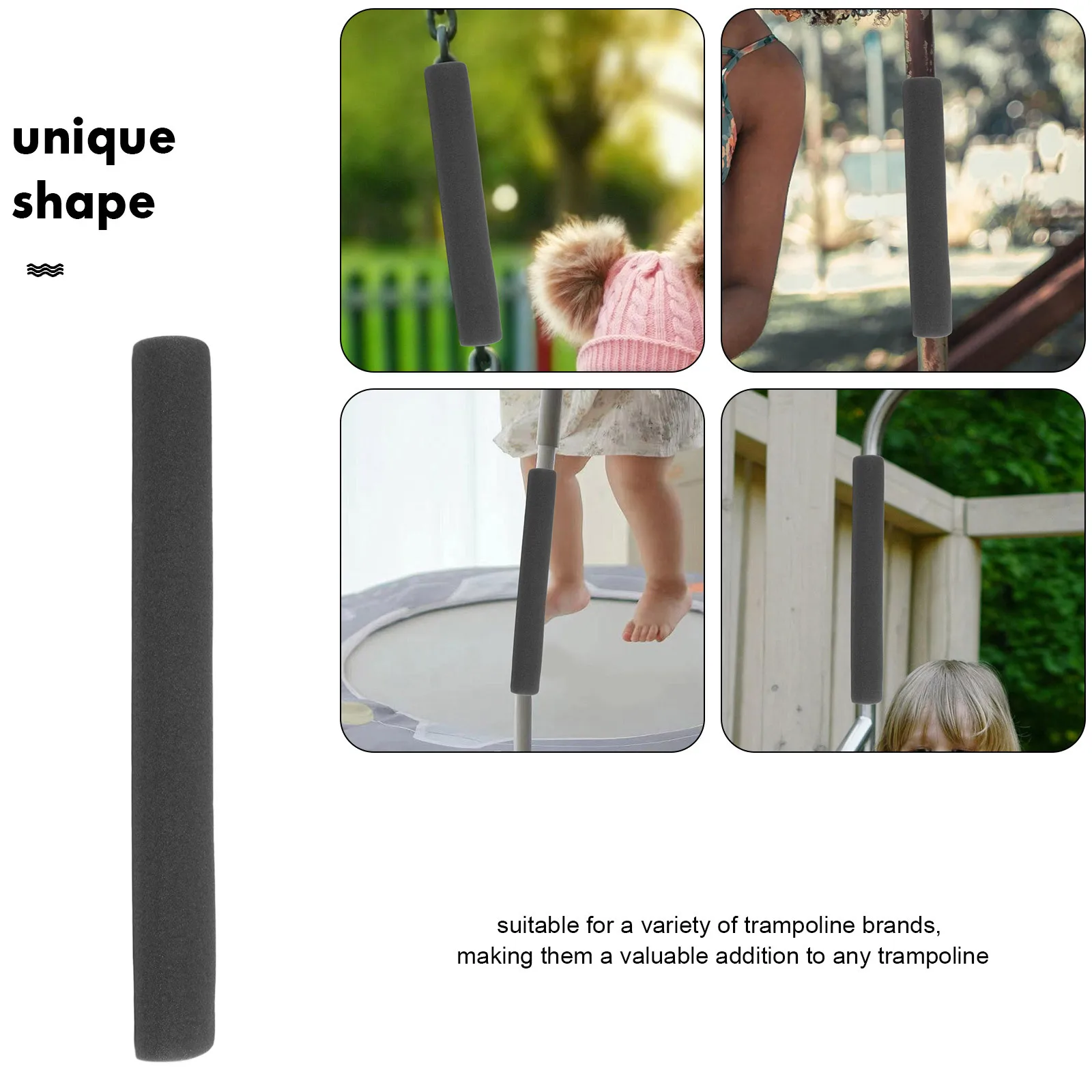 12 قطعة أغطية رغوة عمود الترامبولين المضادة للتصادم أنابيب رغوة جوفاء واقية كم استبدال لسرير القفز