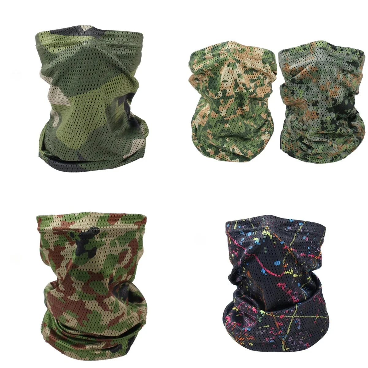 M90 MCAP MCTP Men's Summer Lightweight Cycling Sunscreen Facial Mask Neck Scarf Splitter NFP-MULTI US4CES Camo Hunting Scarf