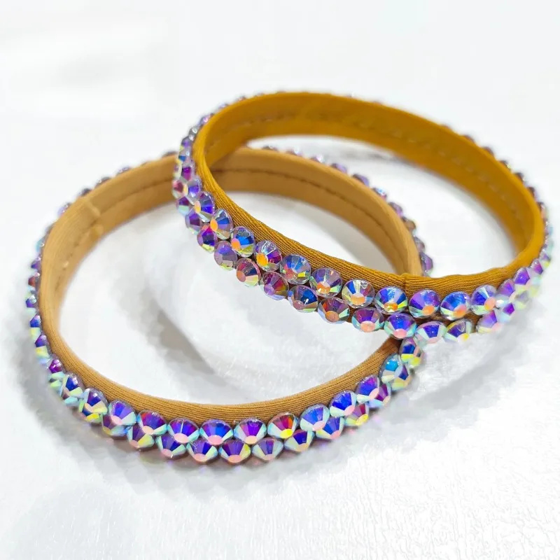 カスタマイズされたラテンベリーダンスパフォーマンス競技リストバンドアクセサリー子供のダイヤモンドがちりばめられたブレスレットアクセサリー