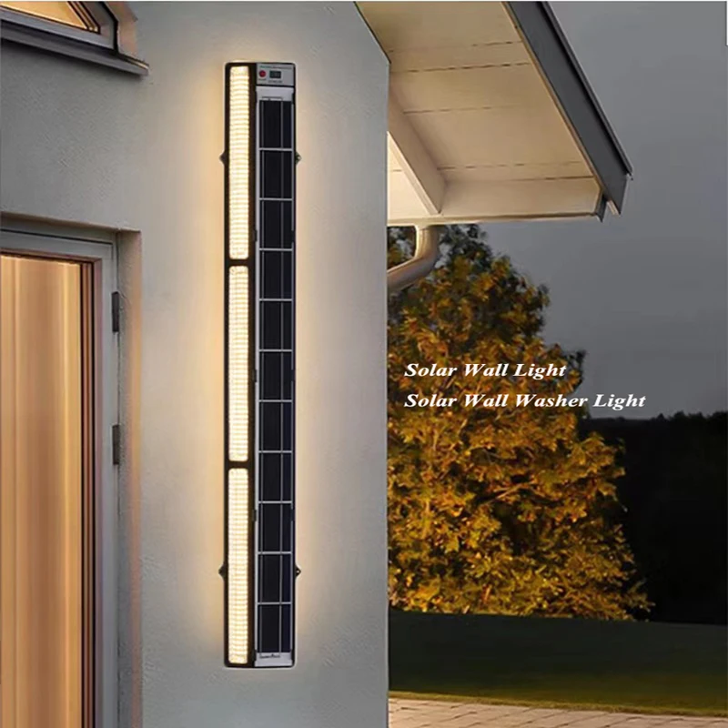 

Solar Linear Light Outdoor Wall Lamp Building Bridge Waterproof IP65 LED 10W/20W Wall Washer Light