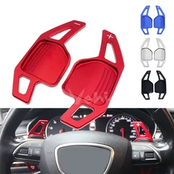 2x Aluminum Steering Wheel Shift Paddle Shifter Extension For Audi  A3 A4 A5 A6 A7 A8 Q5 Q7 TT S3 S4 S5 R8 2006-2009 2010 2011