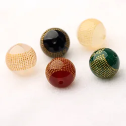 Agate lettering Great Compassion Mantra loose beads