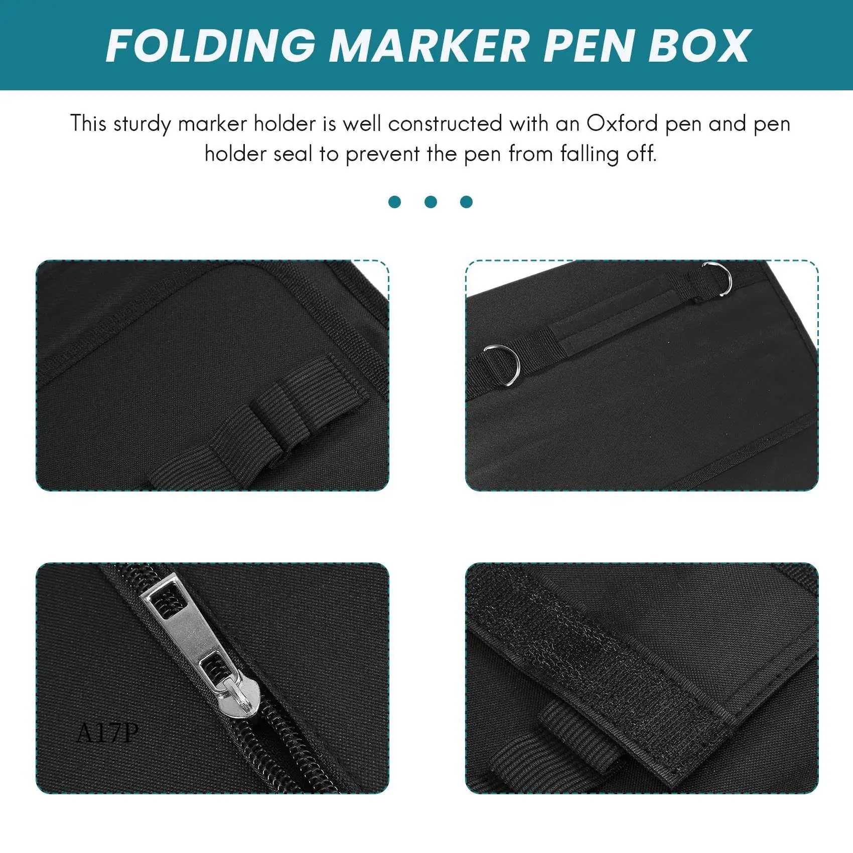 

AP-80 Slots Large Capacity Folding Marker Pen Case Art Markers Pen Storage Carrying Bag Durable Sketch Tools Organizer