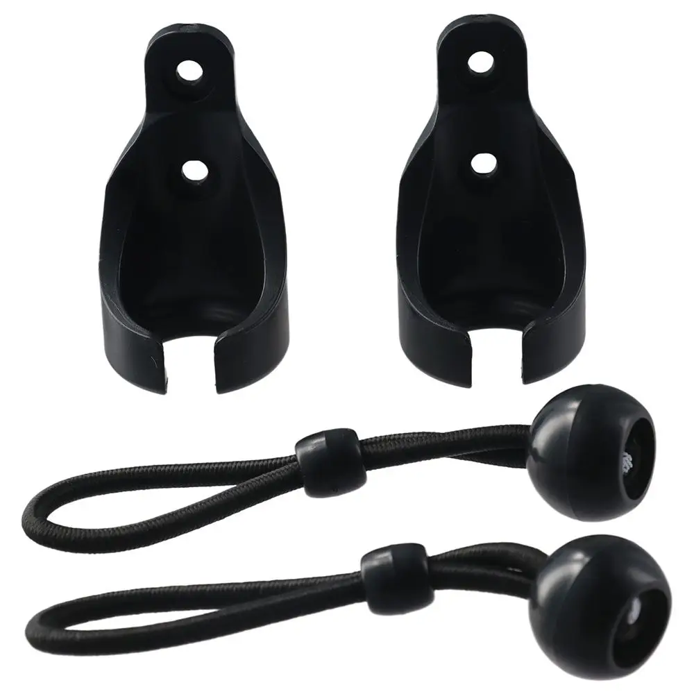 2 Set ABS Bungee Kit Replacement Parts Black Shade Tie Downs Roller Blinds for Indoor/Outdoor