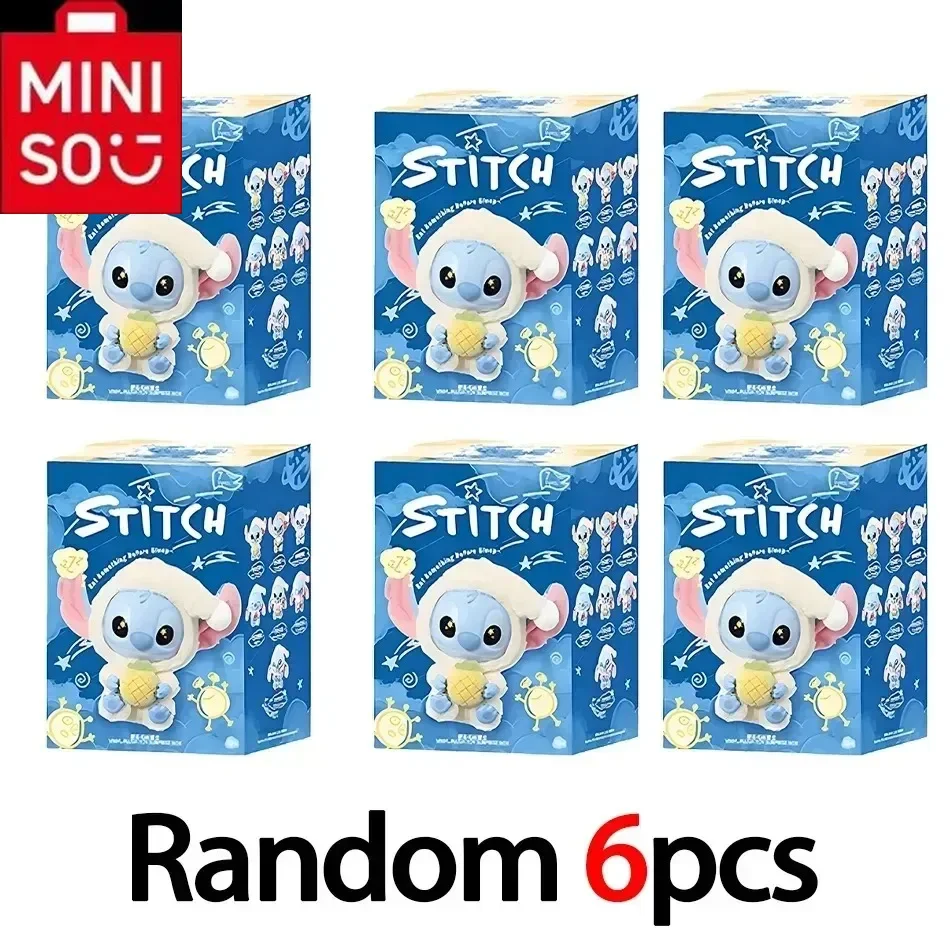 2025A 애니멀 파티 시리즈 블라인드 박스 장난감 스티치 귀여운 미스터리 박스 플로킹 푹신한 인형 데코 선물 가방 펜던트 귀여운 장난감