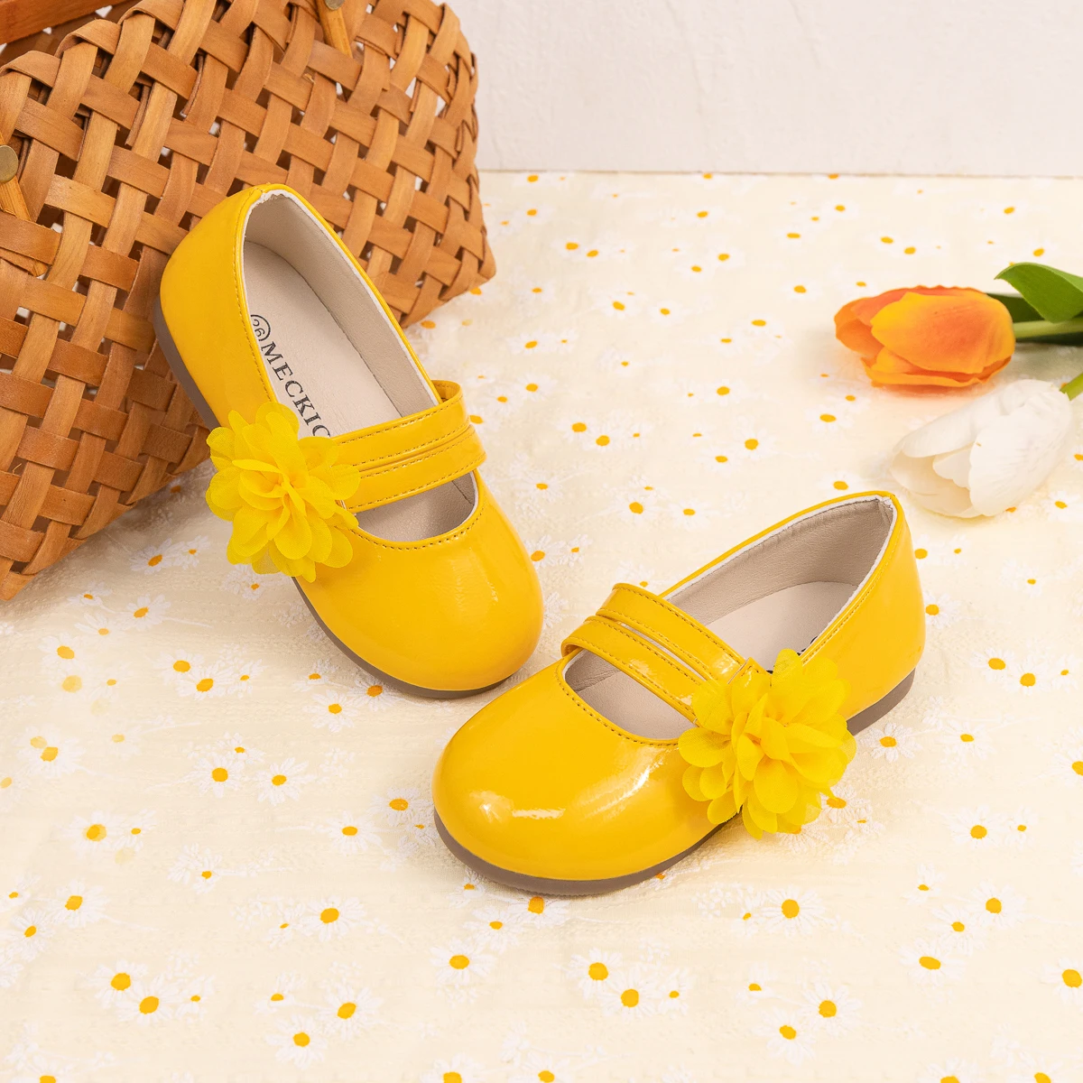 أحذية ماري جين المسطحة الناعمة غير الرسمية للفتيات الصغيرات للربيع والخريف، خفيفة الوزن للأطفال، كرة الأميرة سهلة الارتداء #4