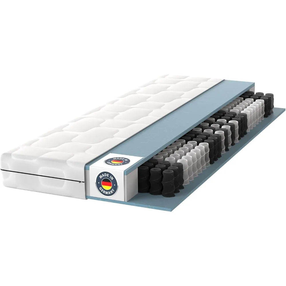 Taschenfedernmatratze 160 x 200 cm Härte H2/Öko-Tex zertifiziert/ergonomische 7-Zonen-Matratze, Höhe