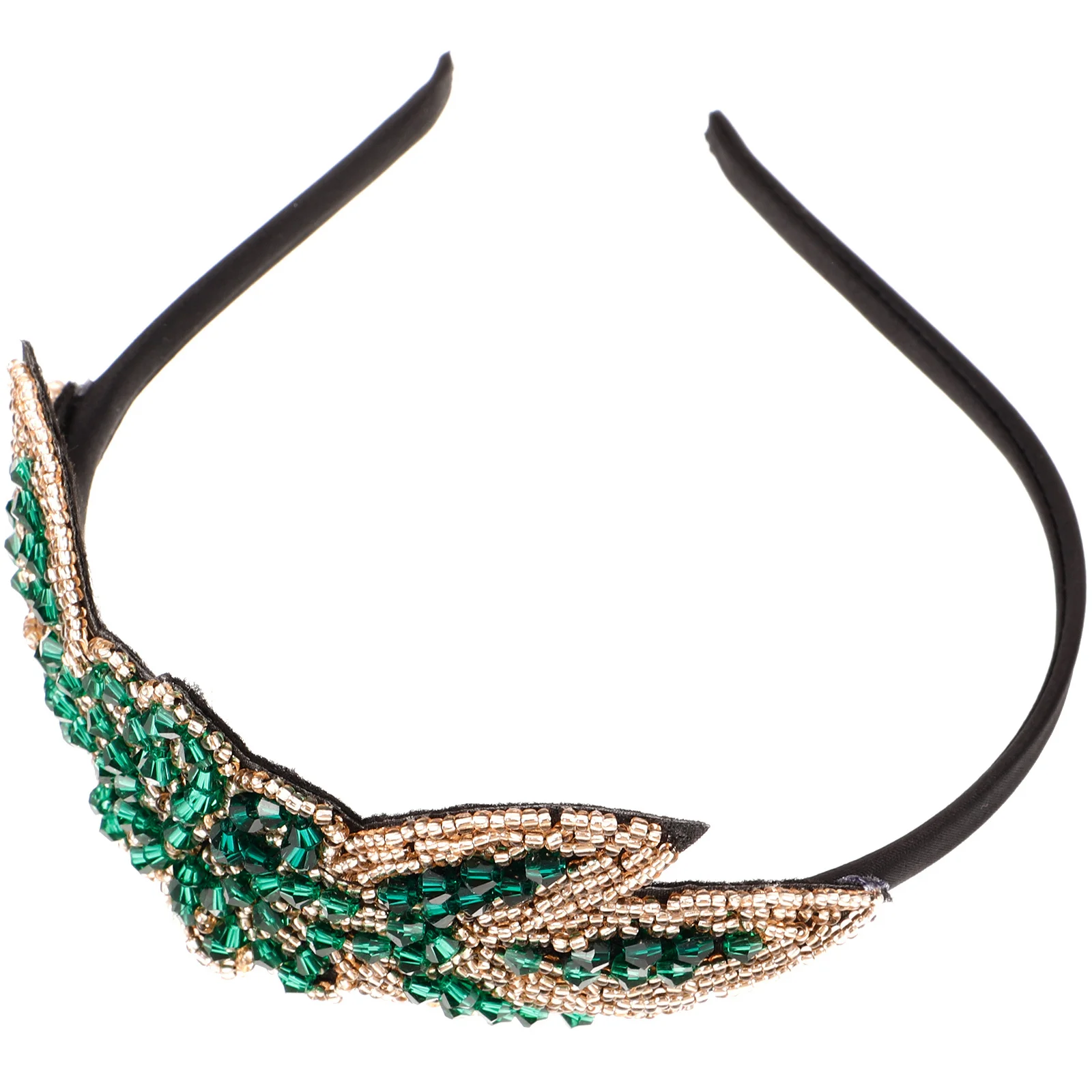 

1Pcs Hair Accessories Elegant Headband with Resin Beads for Wedding Party Headdress - Chic Hair Band for Special Occasions