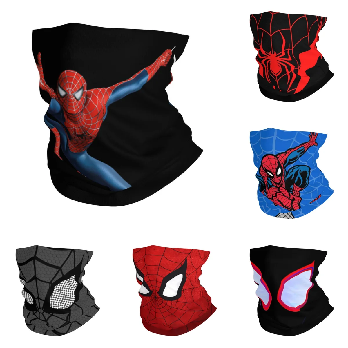 SpiderMan SuperHero Balaclava Hiking Camping Face Masks Man Cool Dustproof Bicycle Mask Neck Warmer Scarf Bandana